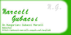 marcell gubacsi business card